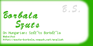 borbala szuts business card